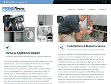 Tablet Screenshot of primemasterinc.com